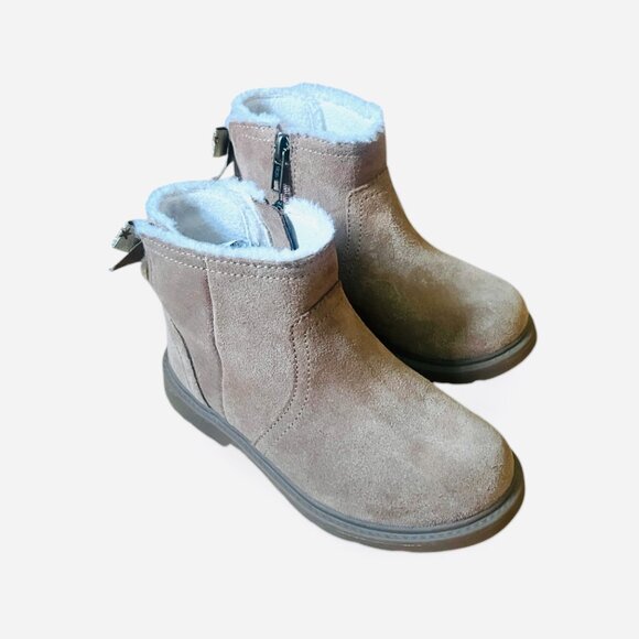 UGG Lynde Fleece Toddler Boots - Size 12T Color: Chestnut Brown - Picture 2 of 5